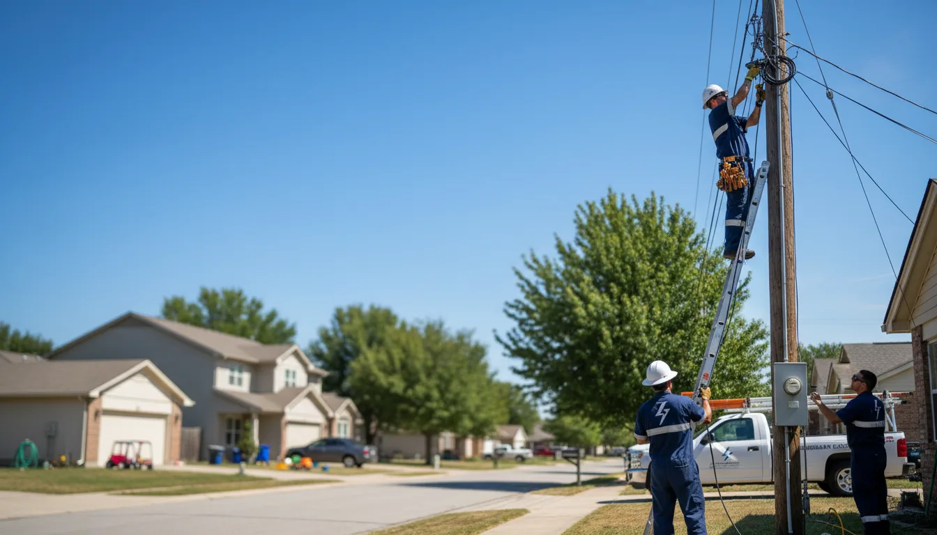 Residential electrician providing installation services in Carter, OK